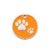 Médaille personnalisée pour chat - Motif pattes