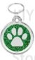 VERT Médaille personnalisée pour chien paillettes