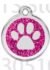 VIOLET Médaille personnalisée pour chien paillettes