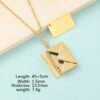 Pendentif personnalisé​ lettre d'amour