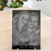 Gravure personnalisée photo sur acrylique- Cadeau de mariage - Naissance, Baptême.