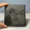 dessous de verre en ardoise personnalisés photo.