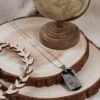 Pendentif homme ou femme  Personnalisé photo et texte verso