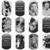 Pendentif homme ou femme  Personnalisé photo et texte verso
