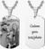 Pendentif homme ou femme  Personnalisé photo et texte verso